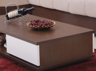 實木茶幾用什么木材好，實木板式茶幾圖片