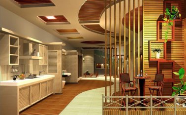 生態(tài)木扣板吊頂安裝步驟，生態(tài)木吊頂扣板選購(gòu)要點(diǎn)（效果圖）